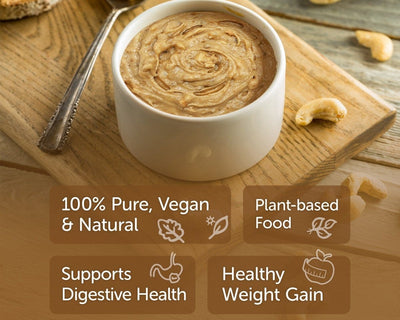 Pure Cashew Butter 200g - Vegan & Keto - Friendly – Jams & Spreads on Brown Living™. SKU: 1DS_CBCS - 2H. Img 2.