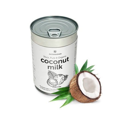Pure Coconut Milk 400ml - 18% Fat, Sugar - Free, Plant - Based – Vegan Milk by SATOPRADHAN available on Brown Living™. . SKU: 1DS_CML - 4H. Img 4.