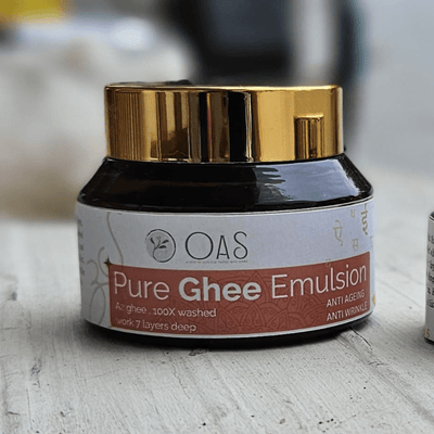 Pure Ghee Emulsion - Shat Dhaut Ghrit – Body Lotion on Brown Living™. SKU: PG - E50. Img 10.