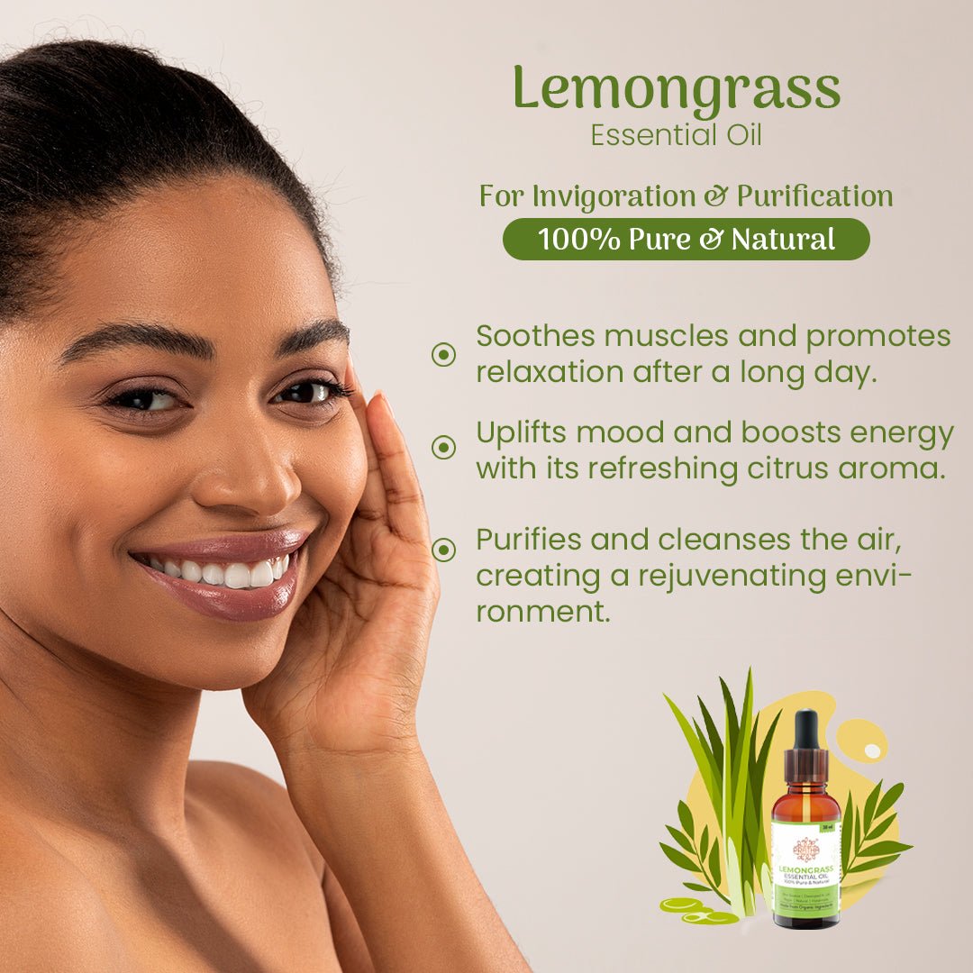 Pure Lemongrass Essential Oil | Verified Sustainable by Brown Living™