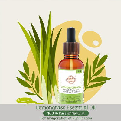 Pure Lemongrass Essential Oil – Essential Oils on Brown Living™. SKU: pnhpl - eoil - 03. Img 4.