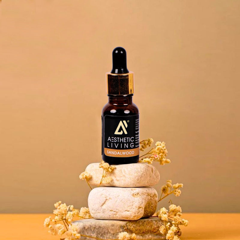 Pure Sandalwood Essential Oil - 15ml | Verified Sustainable by Brown Living™