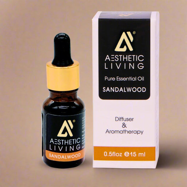 Pure Sandalwood Essential Oil - 15ml | Verified Sustainable by Brown Living™