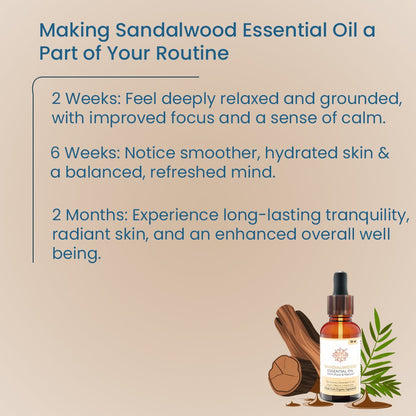 Pure Sandalwood Essential oil - 30mL | Verified Sustainable by Brown Living™