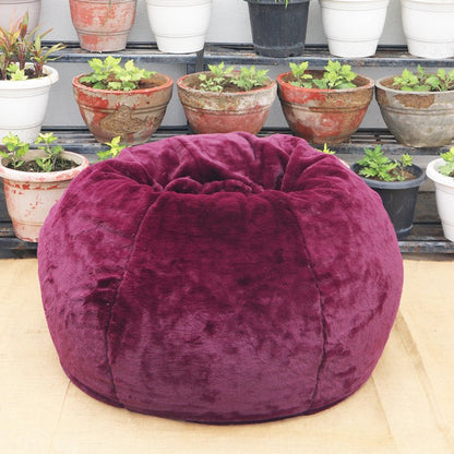 Purple Fur Beanbag | Verified Sustainable by Brown Living™