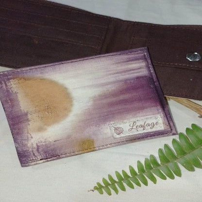 Purple & White Fabric Wallet | Stylish & Eco - Friendly | Verified Sustainable by Brown Living™