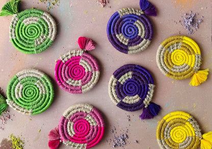Rangwale Coasters | Set of 2 | 6 inches | Verified Sustainable by Brown Living™