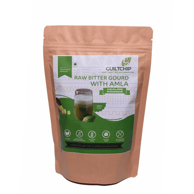Raw Bitter Gourd with Amla - 300g – Health & Energy Drinks on Brown Living™. SKU: 026 - 00811 - VRO - 00032. Img 2.