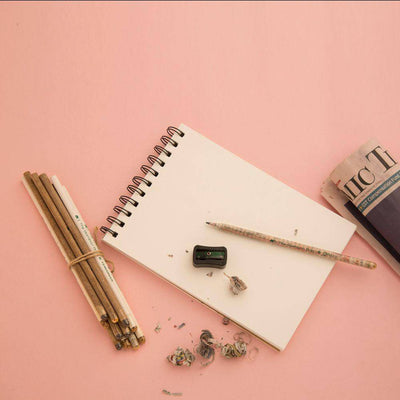 Recycled Paper Pencils with Seeds | Set of 12 Mixed Plantable Pencils – Pencils on Brown Living™. SKU: TBB - 59. Img 13.