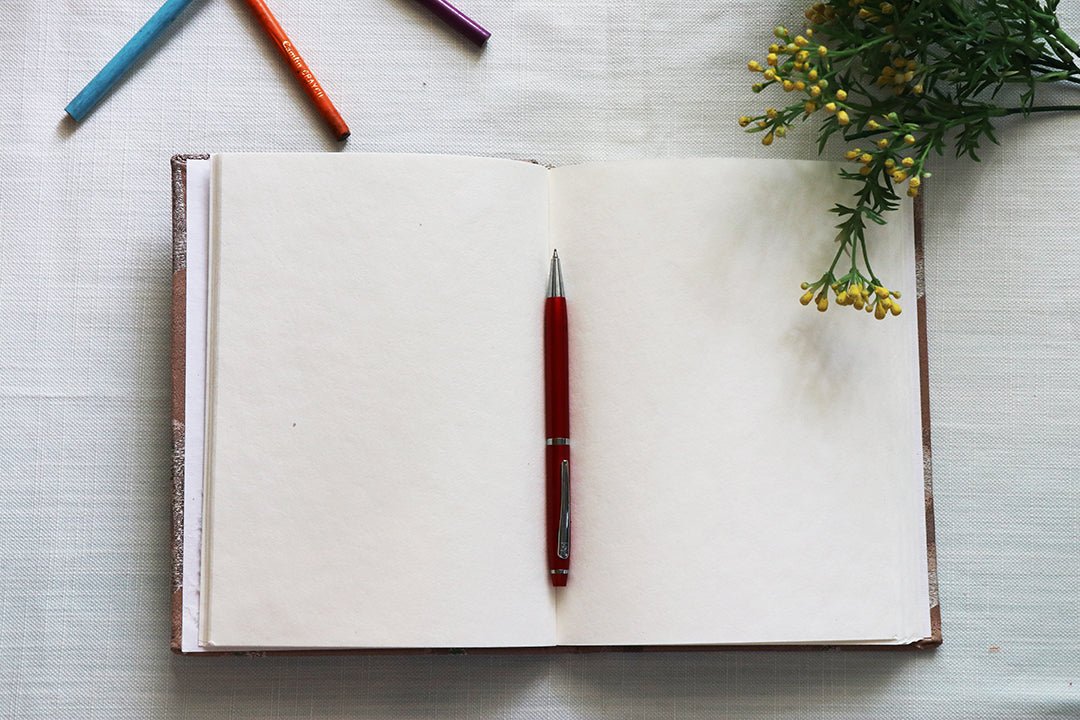 Red Printed Notebook | Verified Sustainable by Brown Living™