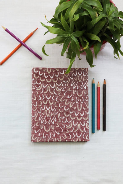 Red Printed Notebook | Verified Sustainable by Brown Living™