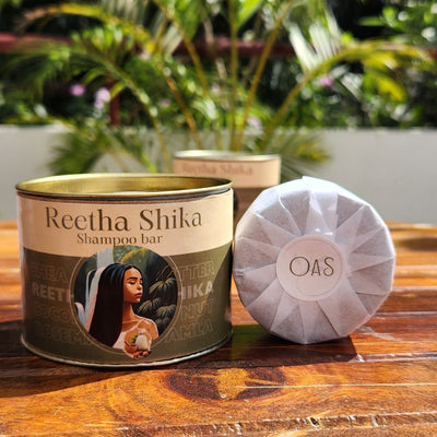 Reetha Shika Shampoo bar | Fights Hairfall & Frizz – Hair Shampoo Bar on Brown Living™. SKU: RS - SB. Img 1.
