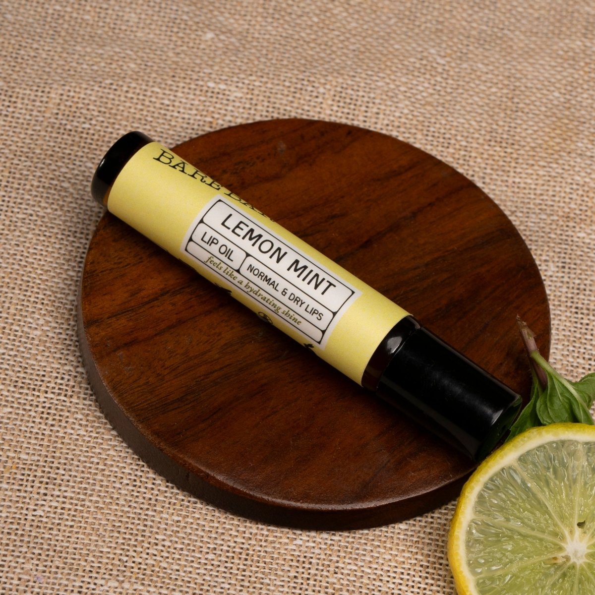 Refreshing Lemon Mint Lip Oil for Shine and Care | Verified Sustainable by Brown Living™