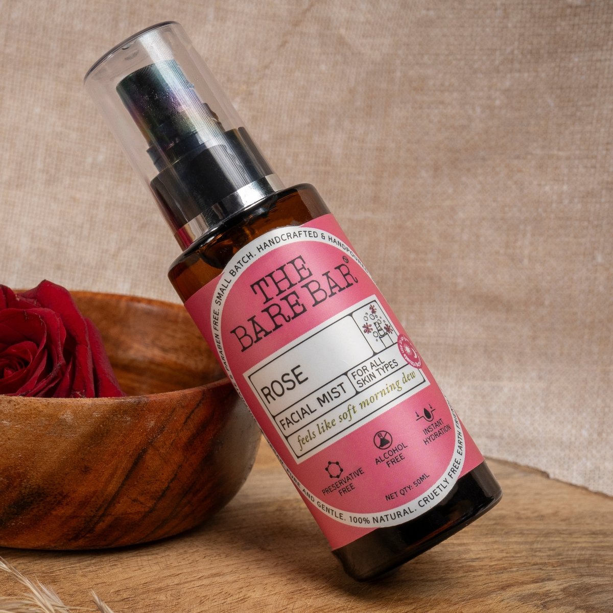 Refreshing Rose Facial Mist for Instant Hydration | Verified Sustainable by Brown Living™