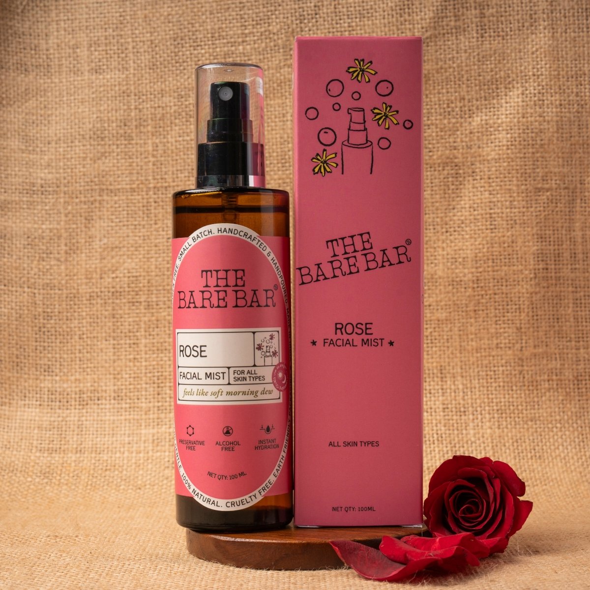 Refreshing Rose Facial Mist for Instant Hydration | Verified Sustainable by Brown Living™