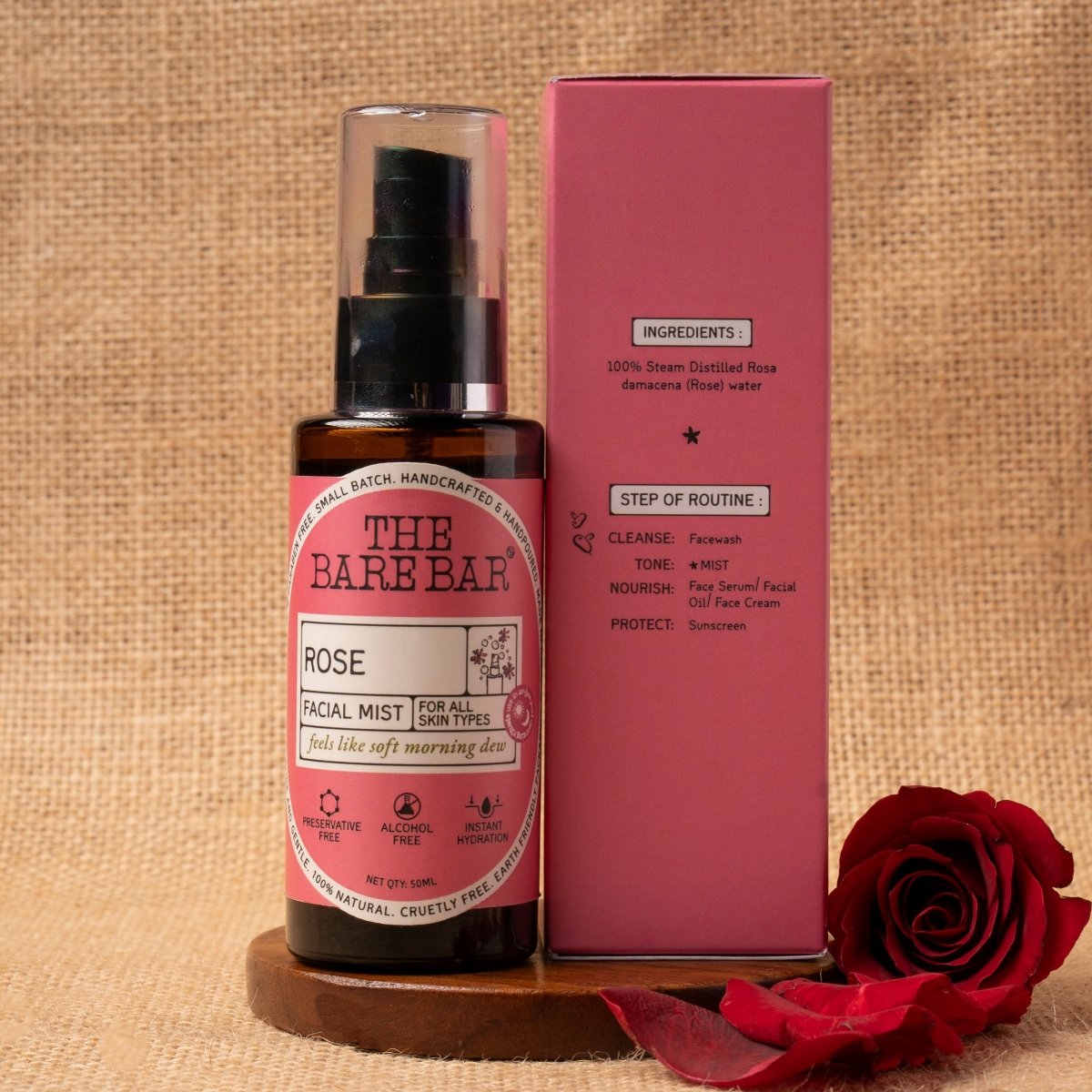 Refreshing Rose Facial Mist for Instant Hydration | Verified Sustainable by Brown Living™