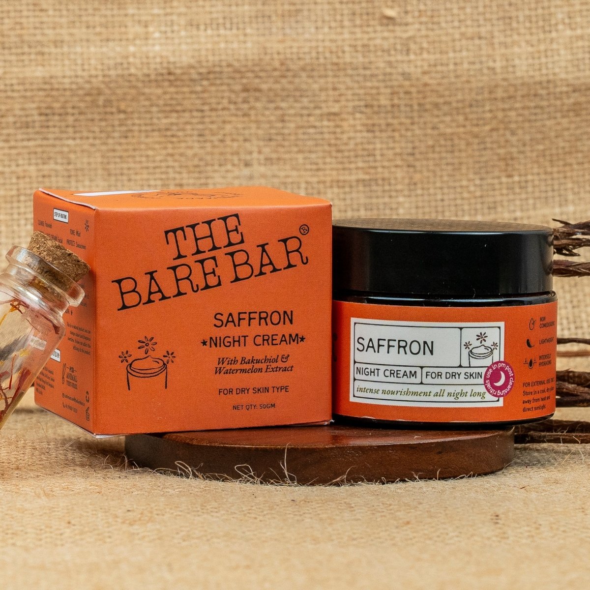 Rejuvenating Night Cream with Saffron Extract | Verified Sustainable by Brown Living™