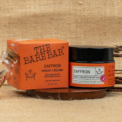 Rejuvenating Night Cream with Saffron Extract | Verified Sustainable by Brown Living™