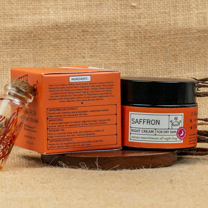 Rejuvenating Night Cream with Saffron Extract | Verified Sustainable by Brown Living™