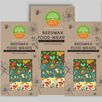 Reusable Beeswax Wrap Set of 3 – Food Wraps by Under The Mango Tree available on Brown Living™. Set of 3 . SKU: BWFW - 3. Img 1.