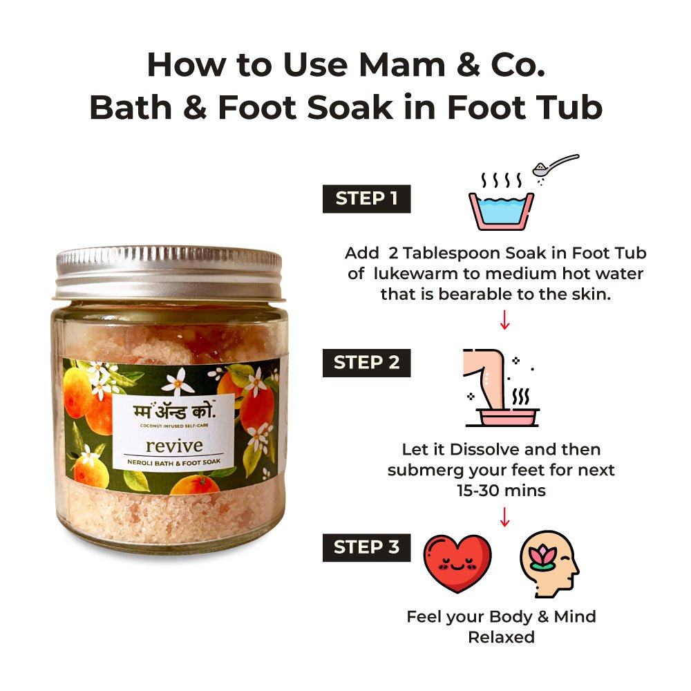 Revive Bath & Foot Soak | Easy to Dissolve | Fine in Texture | Non Sticky (100 g) | Verified Sustainable by Brown Living™