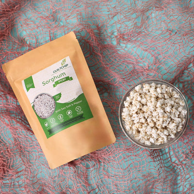 Rocksalt & Pepper Jowar Pop – 80g – Cereal & Meusli on Brown Living™. SKU: VRO - 2520015. Img 1.