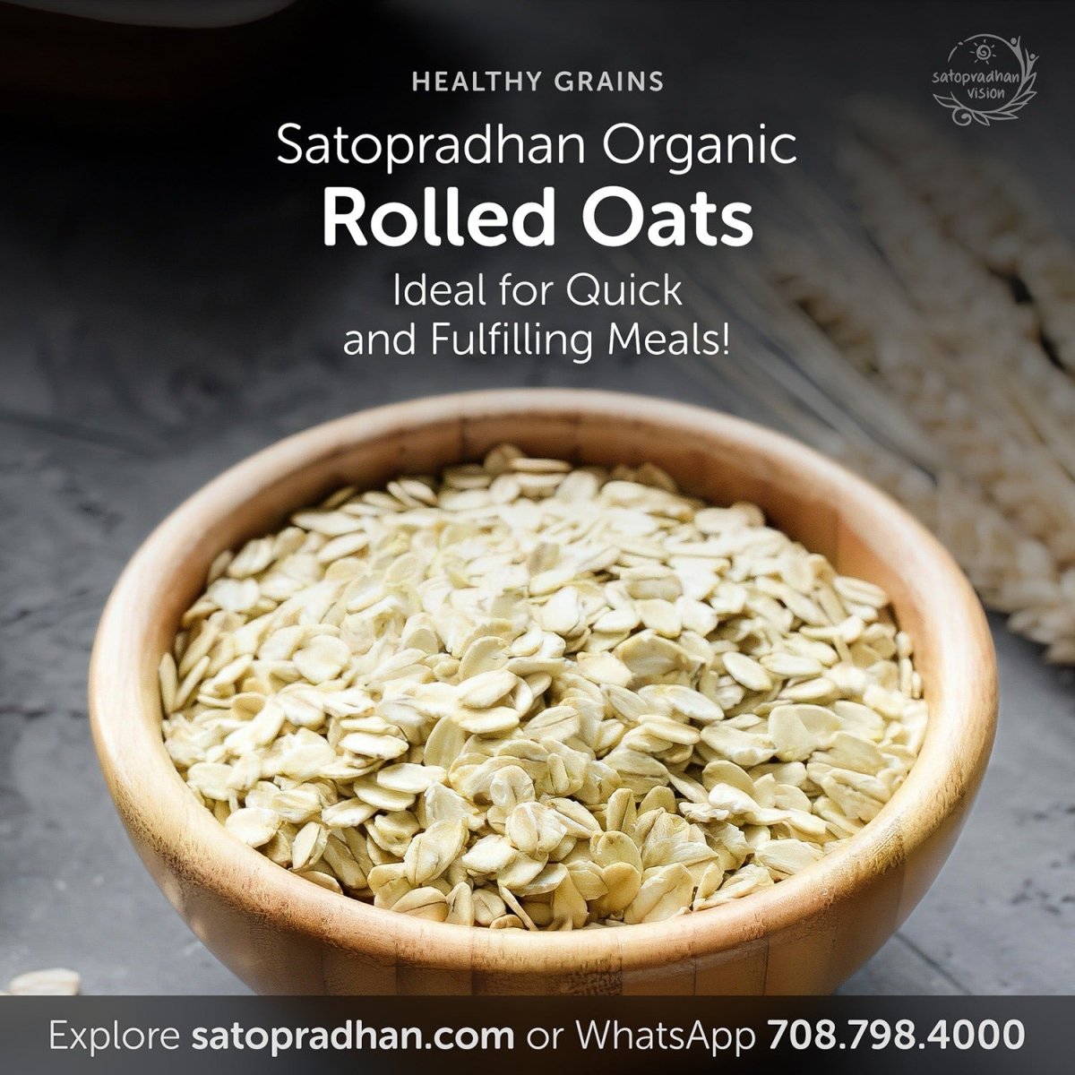 Rolled Oats 600g - Organic & Gluten - Free | Verified Sustainable by Brown Living™