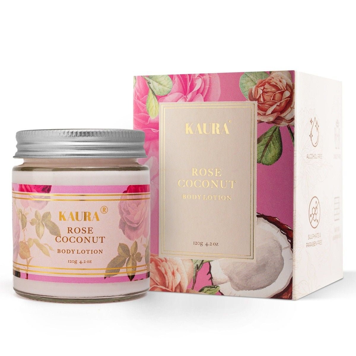 Rose Coconut Body Lotion for Soft & Moisturized Skin – 120g | Verified Sustainable by Brown Living™