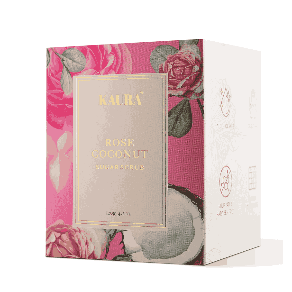 Rose & Coconut Sugar Scrub for Smooth, Glowing Skin – 120g | Verified Sustainable by Brown Living™