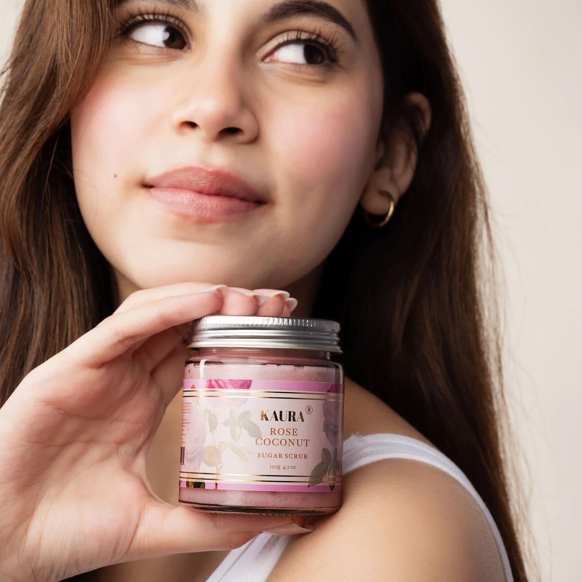 Rose & Coconut Sugar Scrub for Smooth, Glowing Skin – 120g | Verified Sustainable by Brown Living™