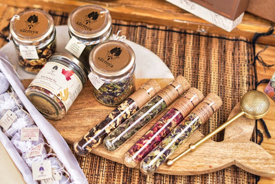 Rose Herbal Tea - Soothing Floral Tea Infusion - 30g – Tea on Brown Living™. SKU: roseh_30gms. Img 5.