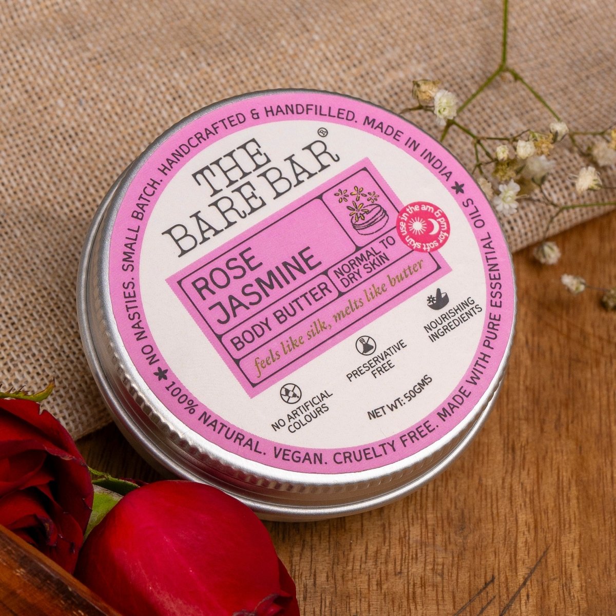 Rose Jasmine Body Butter – Romantic Aroma Rich Nourishment | Verified Sustainable by Brown Living™