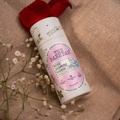 Rose Jasmine Deodorant for Elegant Everyday Fragrance – Deodorant by The Bare Bar available on Brown Living™. 60gm . SKU: 8904448005417. Img 10.