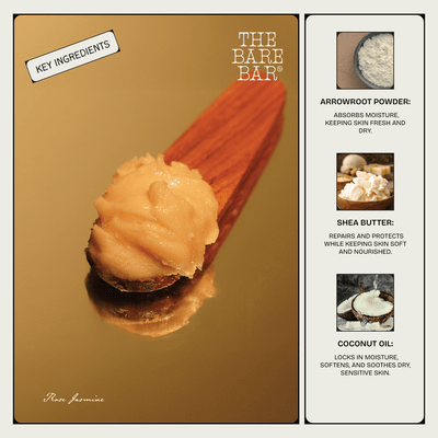 Rose Jasmine Deodorant for Elegant Everyday Fragrance – Deodorant by The Bare Bar available on Brown Living™. 20gm . SKU: 8904448005325. Img 7.