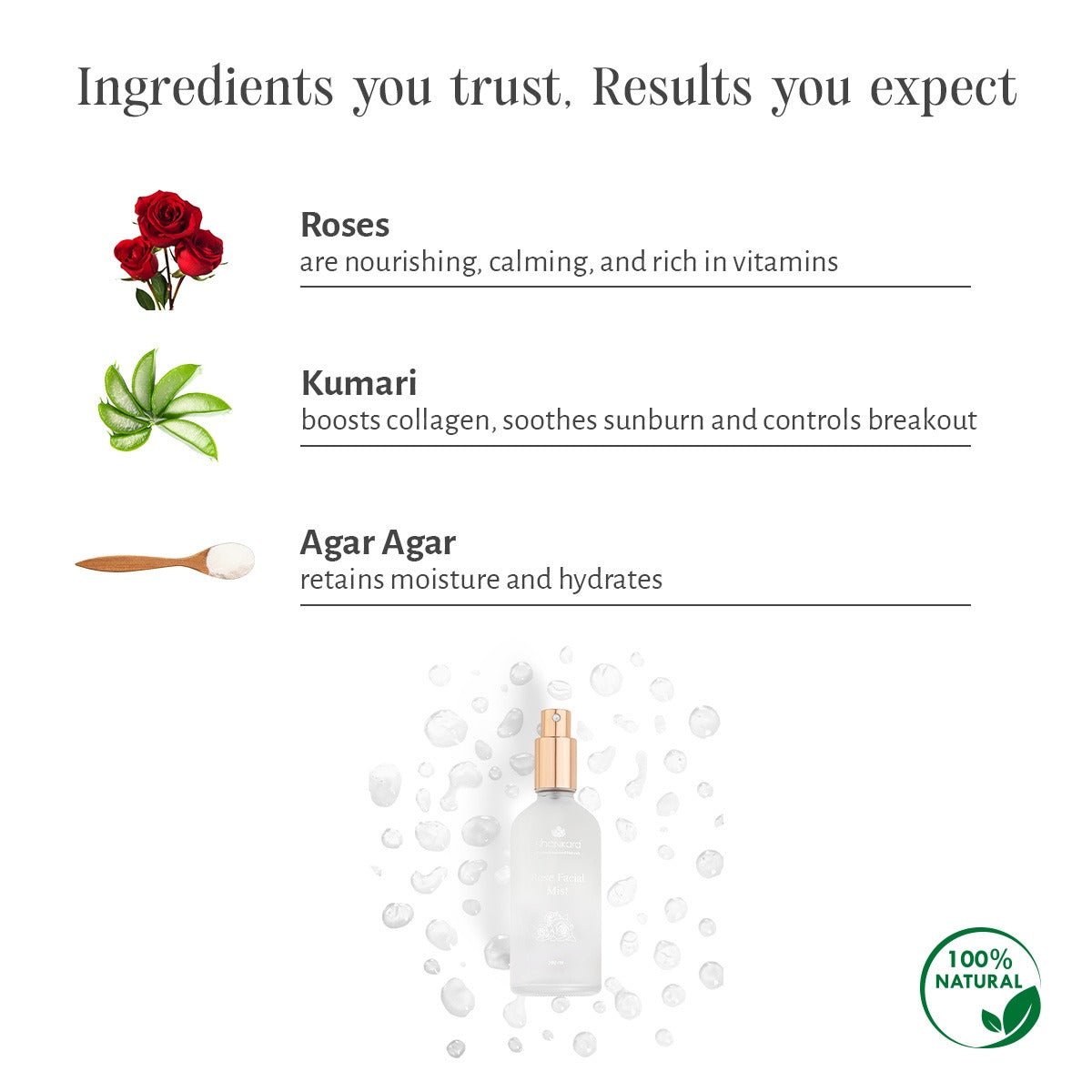 Rose Mist 100ml - Floral Toner | Verified Sustainable by Brown Living™