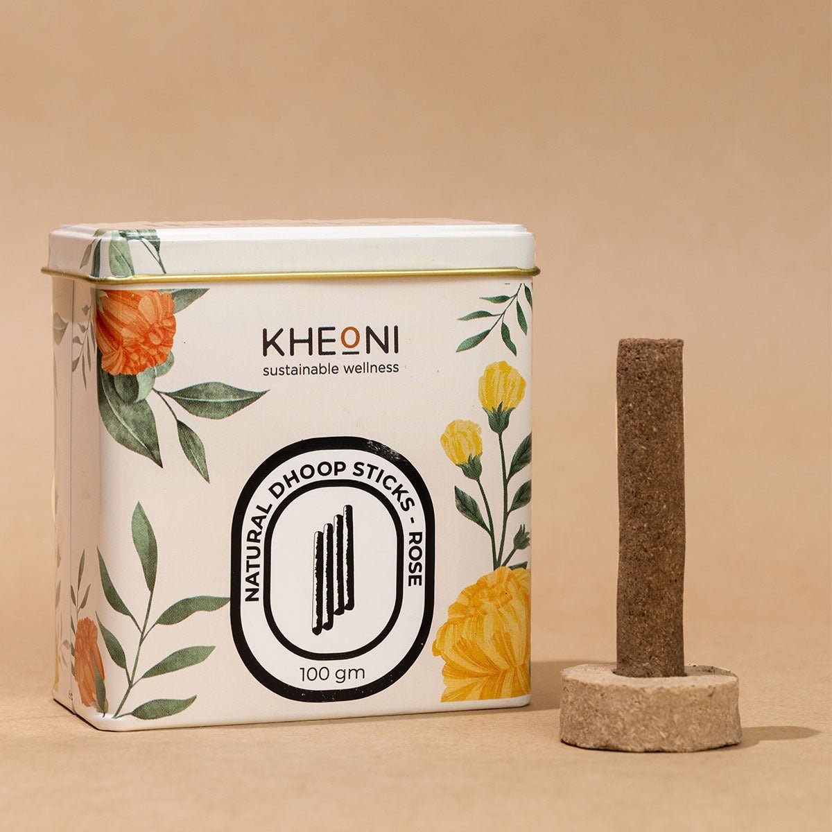 Rose Natural Dhoop Sticks: A Fragrant Touch of Serenity | Verified Sustainable by Brown Living™