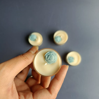 Rose Tealight Candle - Set of 6 – Candles & Fragrances on Brown Living™. SKU: TRCS65 - B. Img 1.