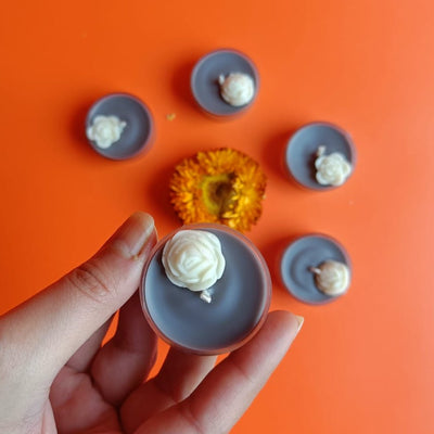 Rose Tealight Candle - Set of 6 – Candles & Fragrances on Brown Living™. SKU: TRCS65 - P. Img 10.