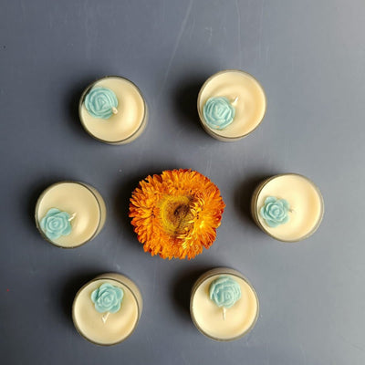 Rose Tealight Candle - Set of 6 – Candles & Fragrances on Brown Living™. SKU: TRCS65 - B. Img 2.