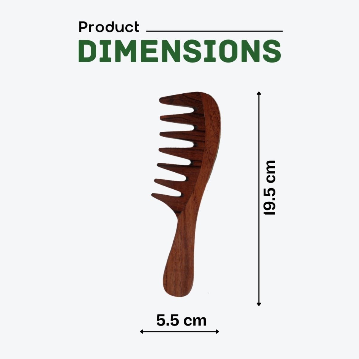 Rosewood Wide Tooth Comb Pack of 1 | Verified Sustainable by Brown Living™