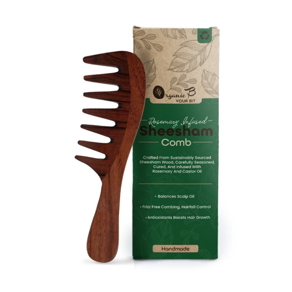 Rosewood Wide Tooth Comb Pack of 1 | Verified Sustainable by Brown Living™