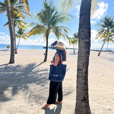 Rover Tote Bag – Durable Canvas Travel Tote with Zipper and Sleeve – Tote Bag on Brown Living™. SKU: ROT007NB. Img 11.