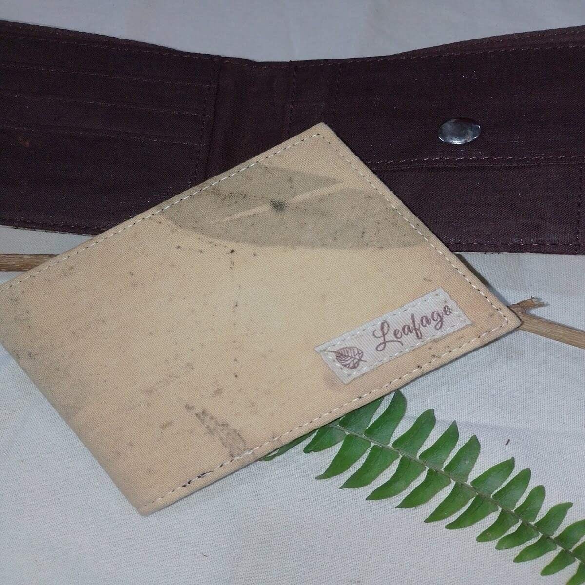 Rust Nilgiri Fabric| Sustainable Handcrafted Wallet | Verified Sustainable by Brown Living™