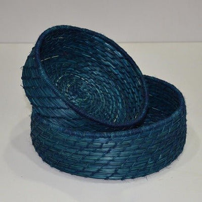 Sabai & Jute Round Utility Baskets (Set of 2) – Baskets & Boxes on Brown Living™. SKU: SBJBAS005D. Img 9.