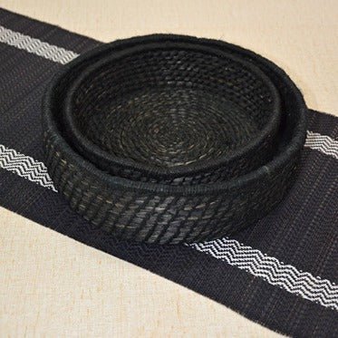 Sabai & Jute Round Utility Baskets (Set of 2) – Baskets & Boxes by DHARINI available on Brown Living™. Green . SKU: SBJBAS005A. Img 118.