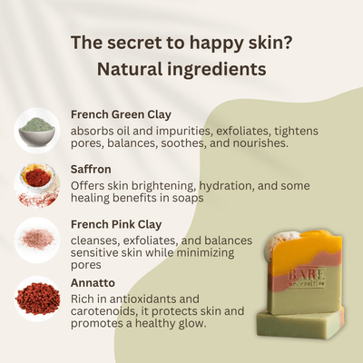 Saffron Bliss Soap – Organic Handmade Cold Process Nourishing Bath Bar – Body Soap on Brown Living™. SKU: BNPCI051. Img 3.