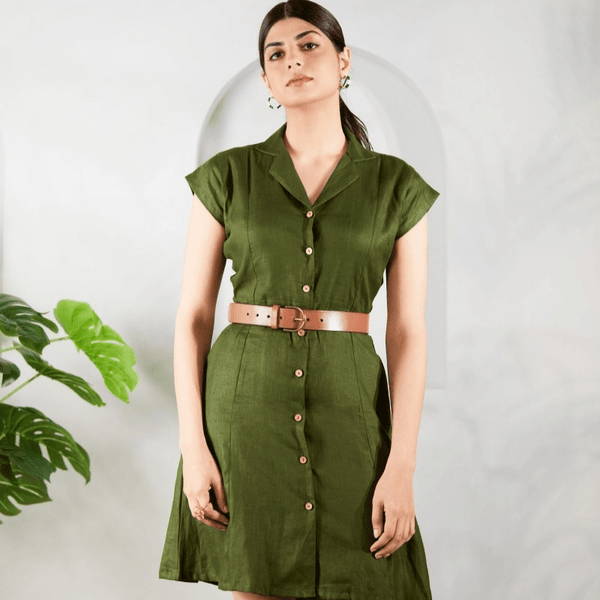 Sage Midi Dress | Verified Sustainable by Brown Living™