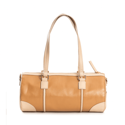 Salacia (Almond & Caramel) | Women's bag made with Apple Leather | Verified Sustainable by Brown Living™