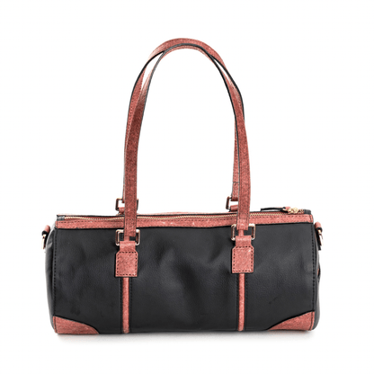 Salacia (Black & Madder Red) | Women's bag made with Apple Leather | Verified Sustainable by Brown Living™