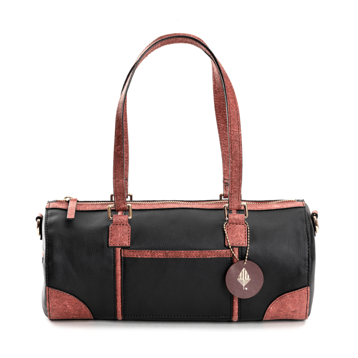 Salacia (Black & Madder Red) | Women's bag made with Apple Leather | Verified Sustainable by Brown Living™